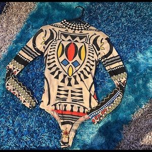 Boho bodysuit sheer